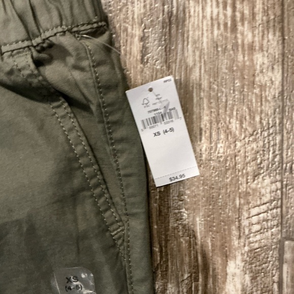 Olive Green Kids Cargo Pants Size XS (4-5) - Picture 3 of 7